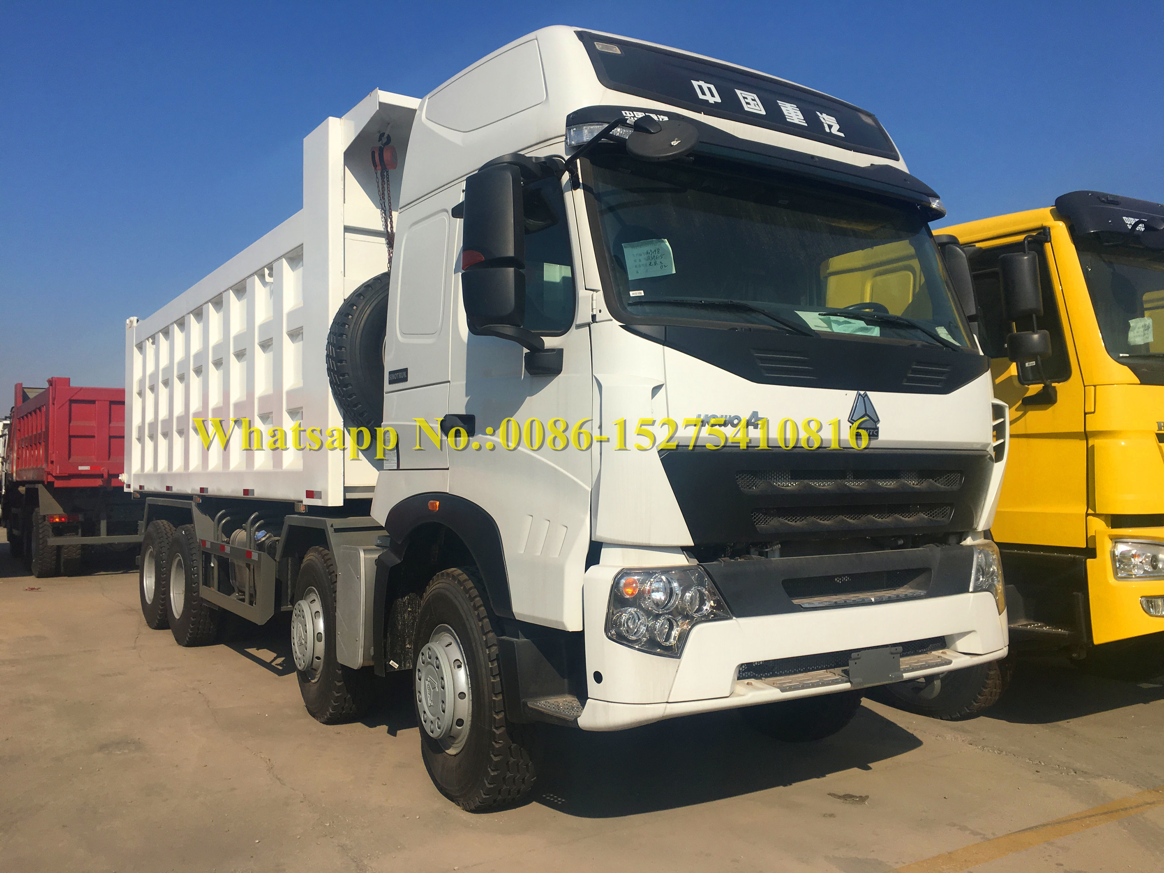 SINOTRUCK HOWO A7 420hp 8x4 Sand Carrying Dump/ Dumper Truck For Ghana Market
