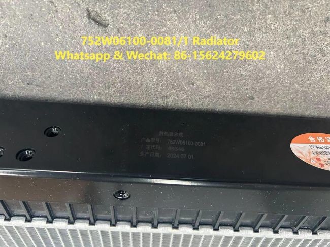 Radiator Assembly 752W06100-0081/1 HOWO Truck Parts Engine Radiator Coolant Radiator