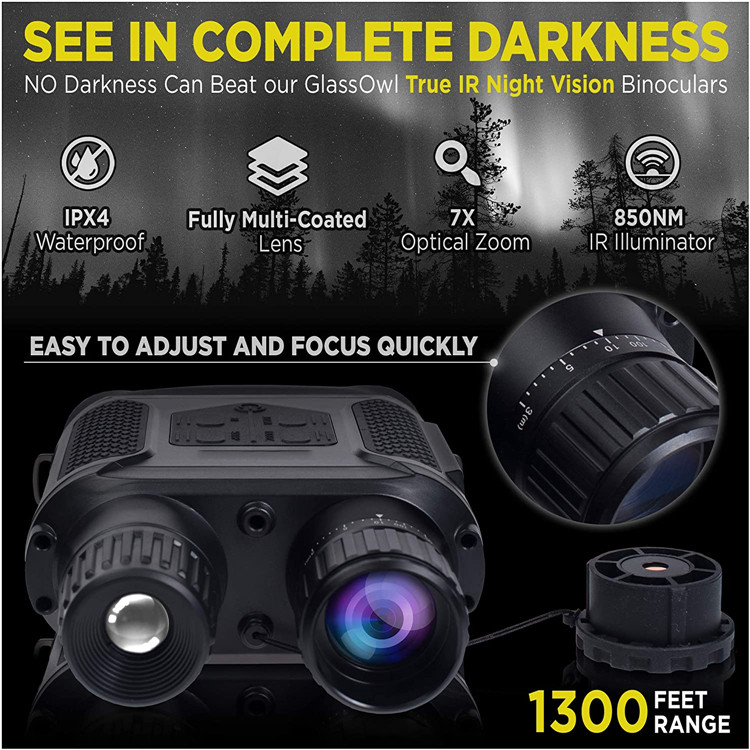 3.5x31 Army Night Vision Binoculars , Dual Tube Day And Night Time Binoculars