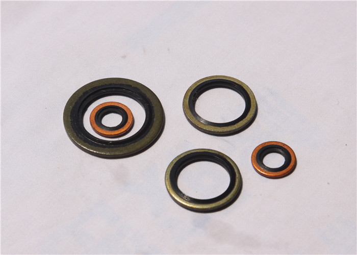 Metal Bonded Sealing Washers , Metric Sealing Washers 40-90 Shore A Hardness