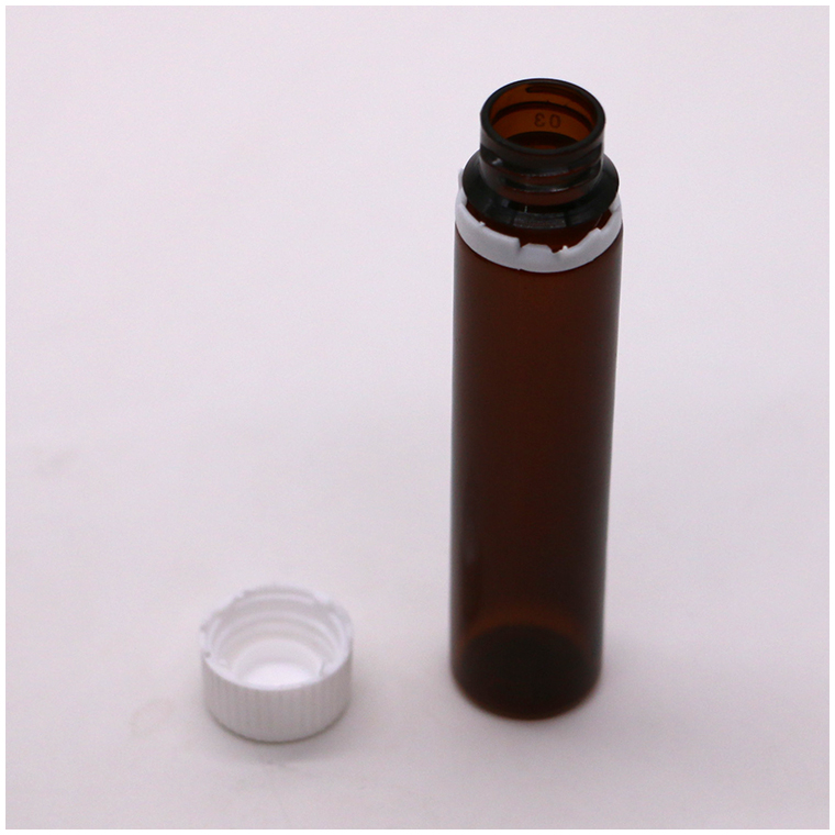 20ML/20CC Slim Smooth Amber Plastic Oral Liquid Bottle with Tamper Proof Cap For in Liquid Medicine