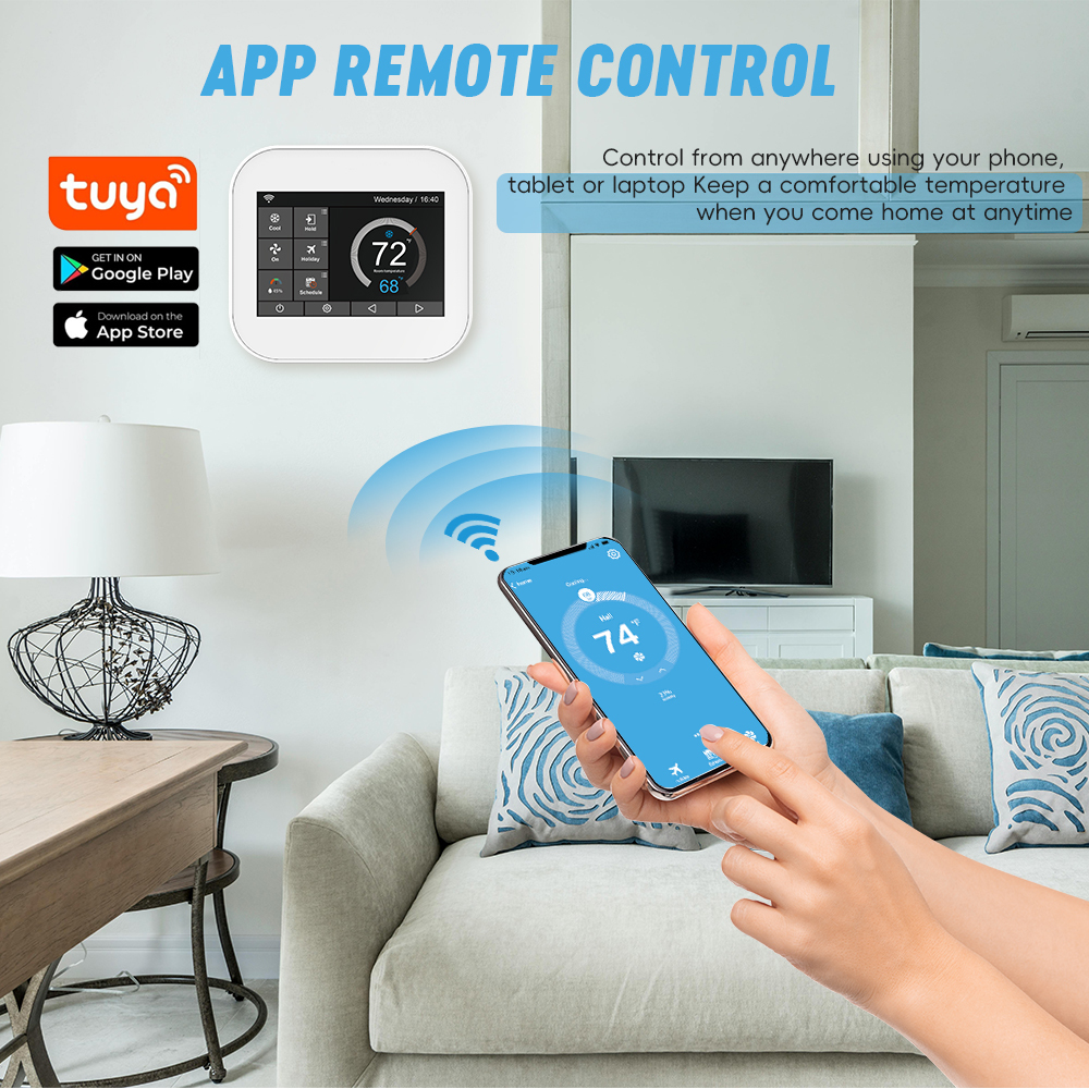 Buy cheap Smart Thermostat | WiFi/7-Day Programming, Efficient Temperature Control Choice product