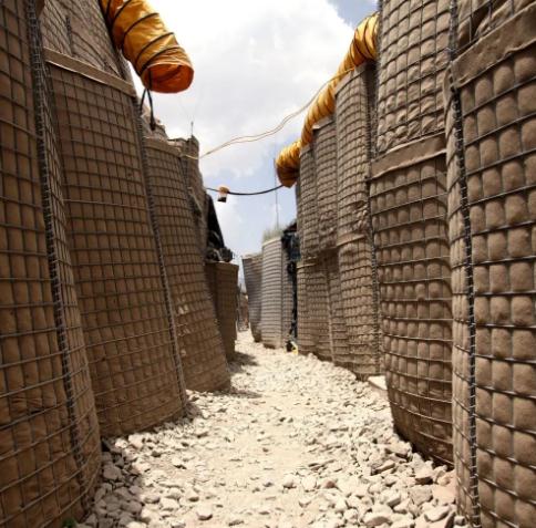Heavy Duty Blast And Ballistic Protection Hesco Defensive Barrier Welded