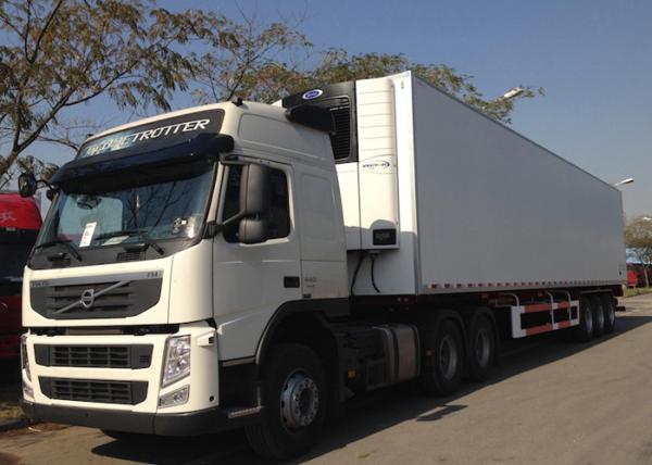Freezing Fresh Cargos Delivery Refrigerated Truck Trailer 40ft GRP Sandwich