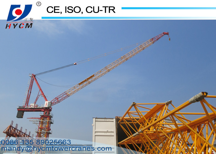 1250KN.m Rated Lifting Moment 50m Tower Crane Boom Length Fixed Jib Crane D5020 Luffing Boom Crane