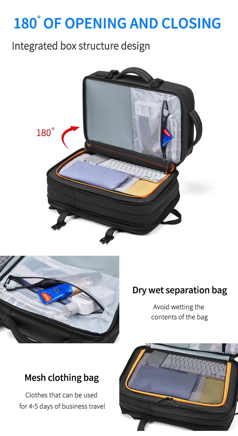 Multifunction Backpack For custom logo Travelling Bagpack USB Charging Mens Business Back Packs Laptop Travel Backpack Bag