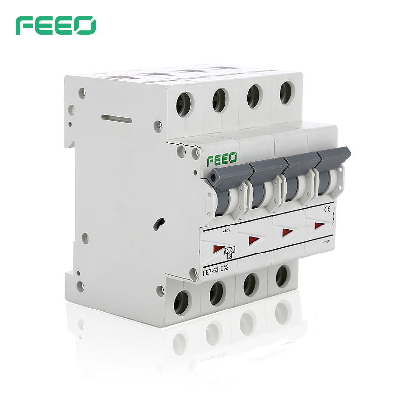 FE7-63 3P AC Power Circuit Breaker 10KA 400VAC For Lighting Distribution