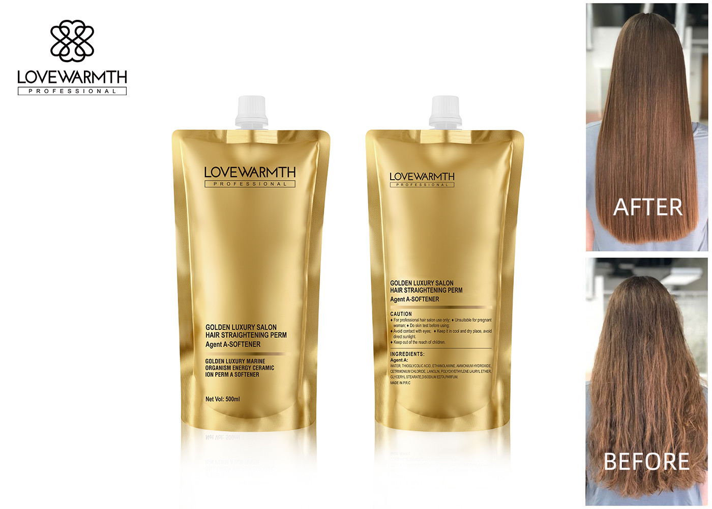Adult Hair Straightening Cream / Rebonding Permanent Cream Relaxer And Neutraliser 1000ml