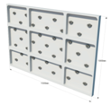 Composite Fiberglass Rock Climbing Wall Panel for Climbing Gym Max Capacity 100-500kg