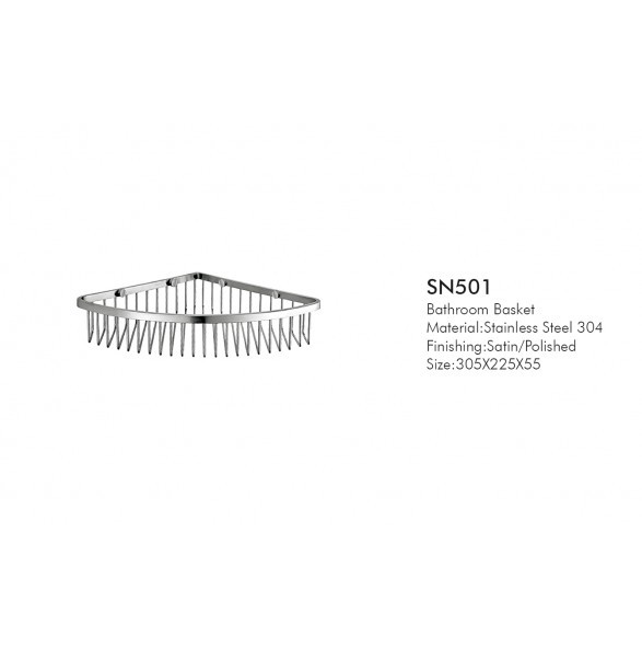 OEM ODM Wall Mounted Shower Basket Sus 304 Stainless Corner Shower Caddy