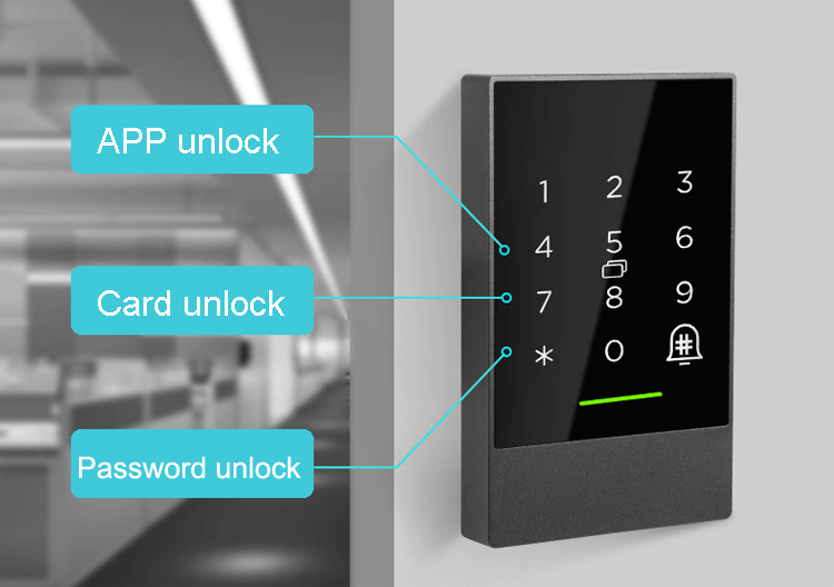 110v 220v Smart Card Door Lock Keyless Bluetooth Electronic Password Lock