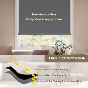 Noise Reducing Premium Polyester Material Blackout Roller Blinds Fabric