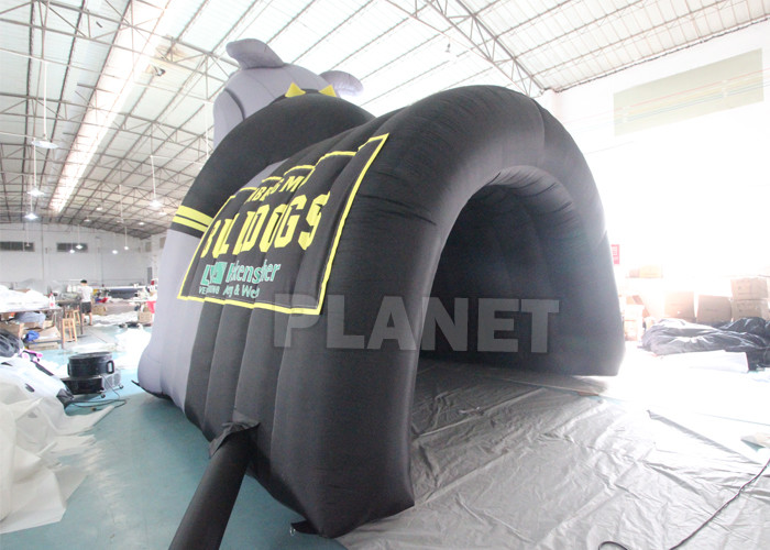 Bulldog Inflatable Tunnel Tent Customized Football Inflatable Tunnel For Advertising Inflatable Tunnel Channel For Event