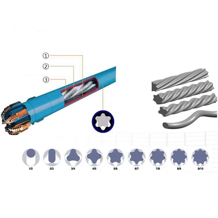 API 7-1 4-3/4" Downhole Drilling Mud Motor For HDD With Chrome Plated Rotor