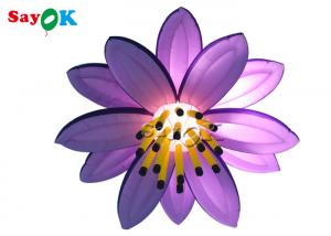 Buy cheap Customized 10ft Inflatable Lighting Decoration Led Lily Flower For Wedding Christmas product
