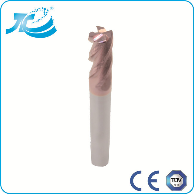 Hardness 55 / 60 / 65 Corner Radius End Mill , 4 Flute End Mill