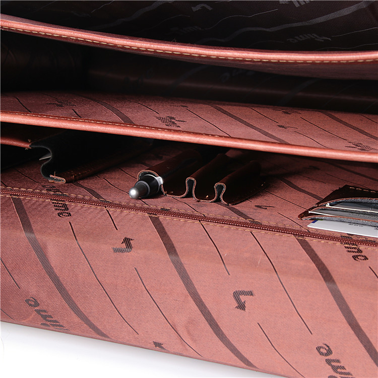 Travel Laptop Genuine Leather Executive Mens Business Bag Briefcase