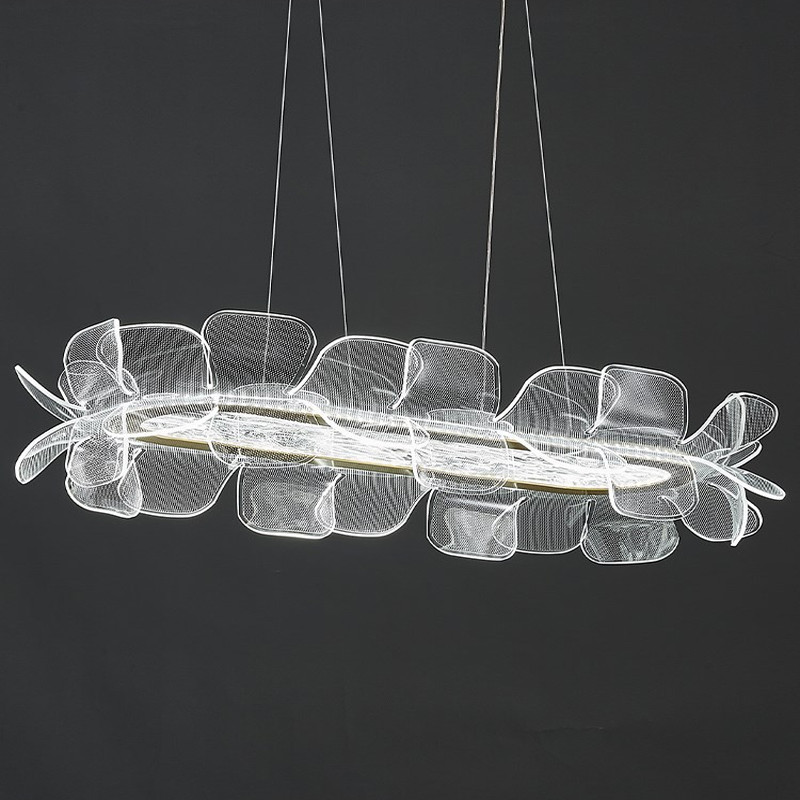 High Color Rendering LED Clear Acrylic Chandelier Aesthetics High Quality