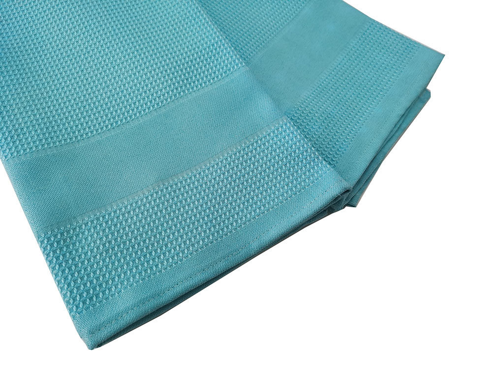 Waffle Tea Towel Microfiber Dish Towel Sets Waffle Quick Drying With Hanging Loop