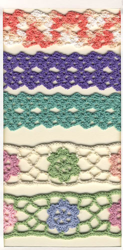 Long Vintage Cotton White Crochet Scallop Pattern Lace Trim DIY Embroidered Sewing Stretch