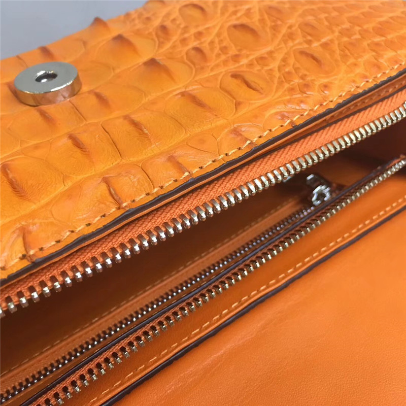Genuine Crocodile Skin Lady Small Flap Purse Authentic Alligator Leather Women Sling Shoulder Bag Female Cross Body Bag