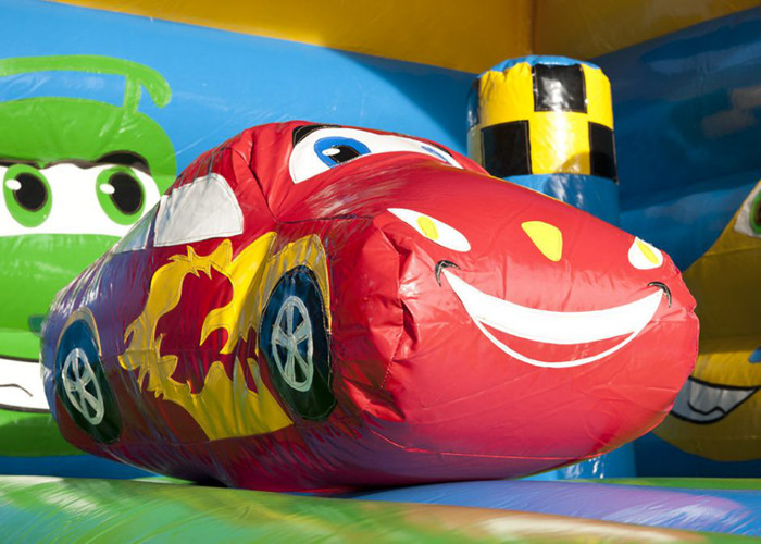 5.2 x 6.9m Custom Made Inflatable Bounce House / Jumping Castle With Slide