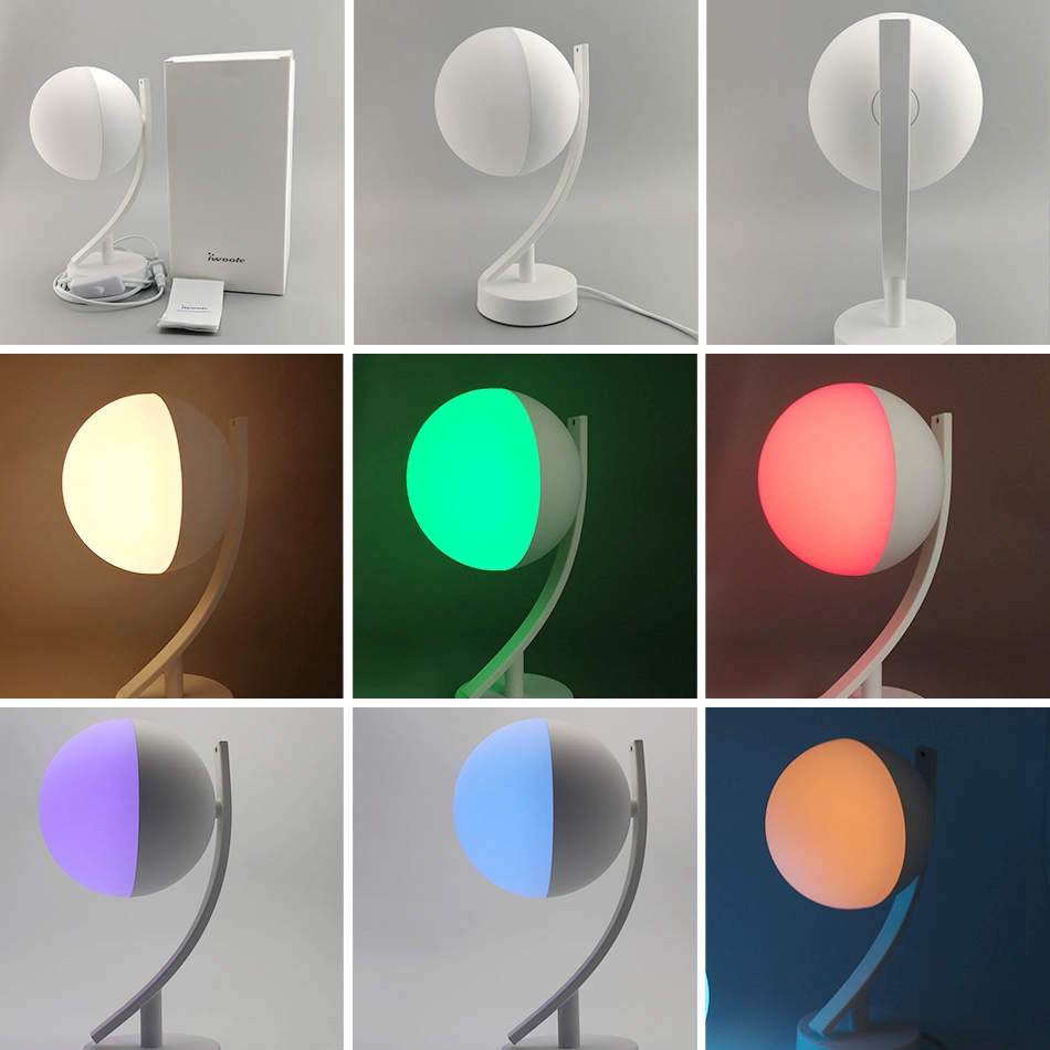 7W RGBW Lynx Elf Wifi Smart Table Lamp , 600lm APP Remote Control Desk Lamp Dimmable
