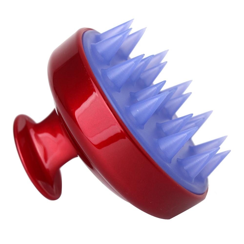 Hand Held Silicone Shampoo Brush , Scalp Massage Brush For Hair Growth
