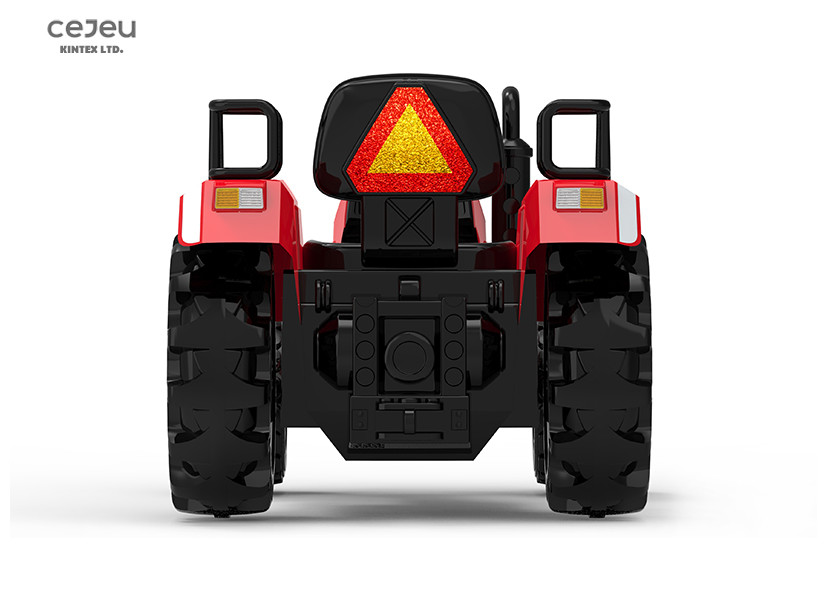 Led Light Childs Plastic Ride On Tractor 135*76*81CM 2.4G RC
