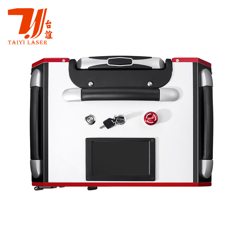 Canton Fair Promotion Trolley Case Portable Pulse Handheld Laser Cleaner For Industrial Metal Surface Claening