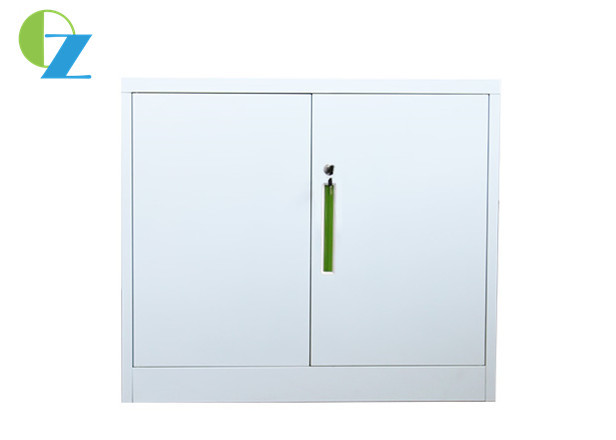 Cold Rolling Steel 2 Door Filing Cabinet Slim Edge , Metal Office Storage Cabinets
