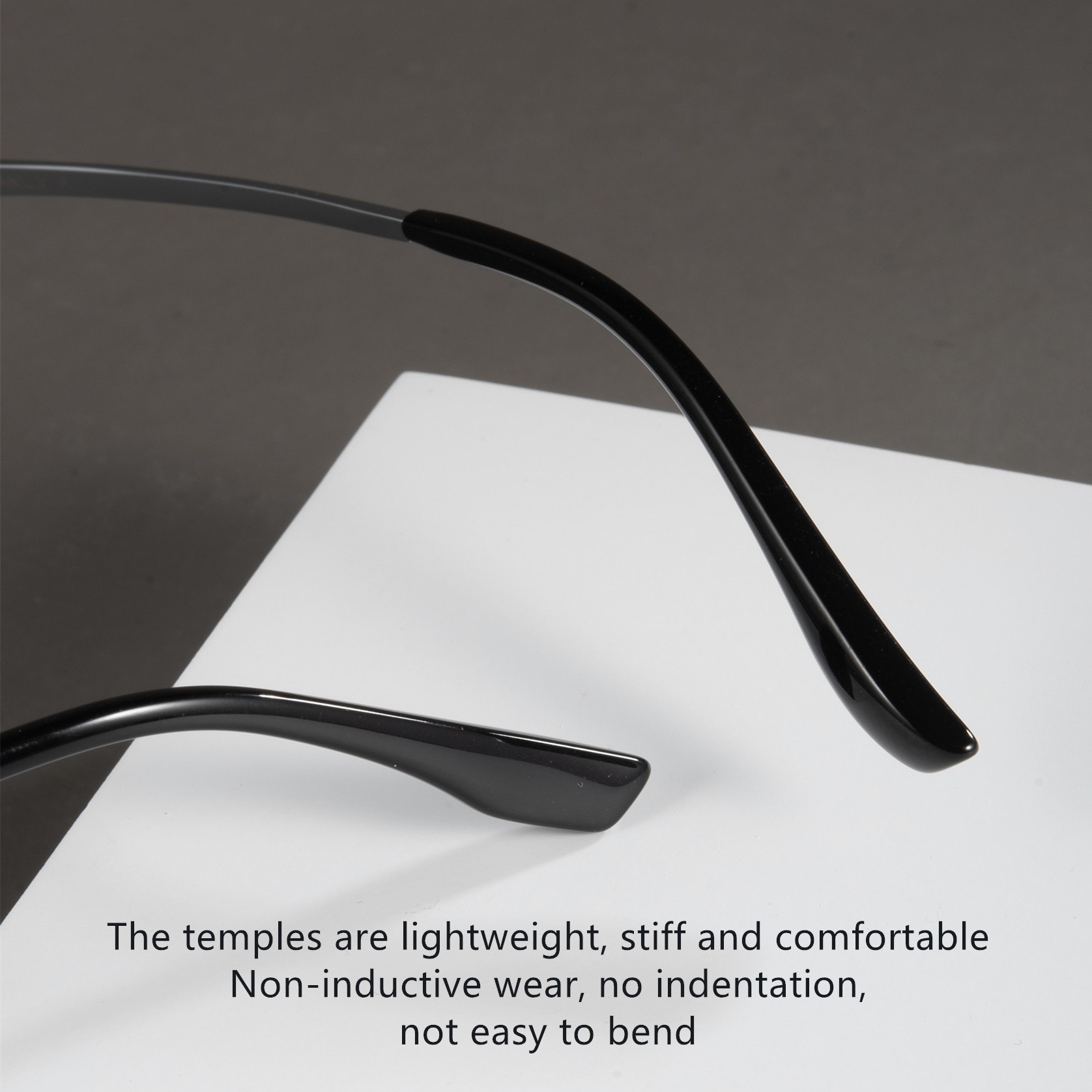 Elliptical Pure Titanium Aluminum Glasses Clip On Glasses Business