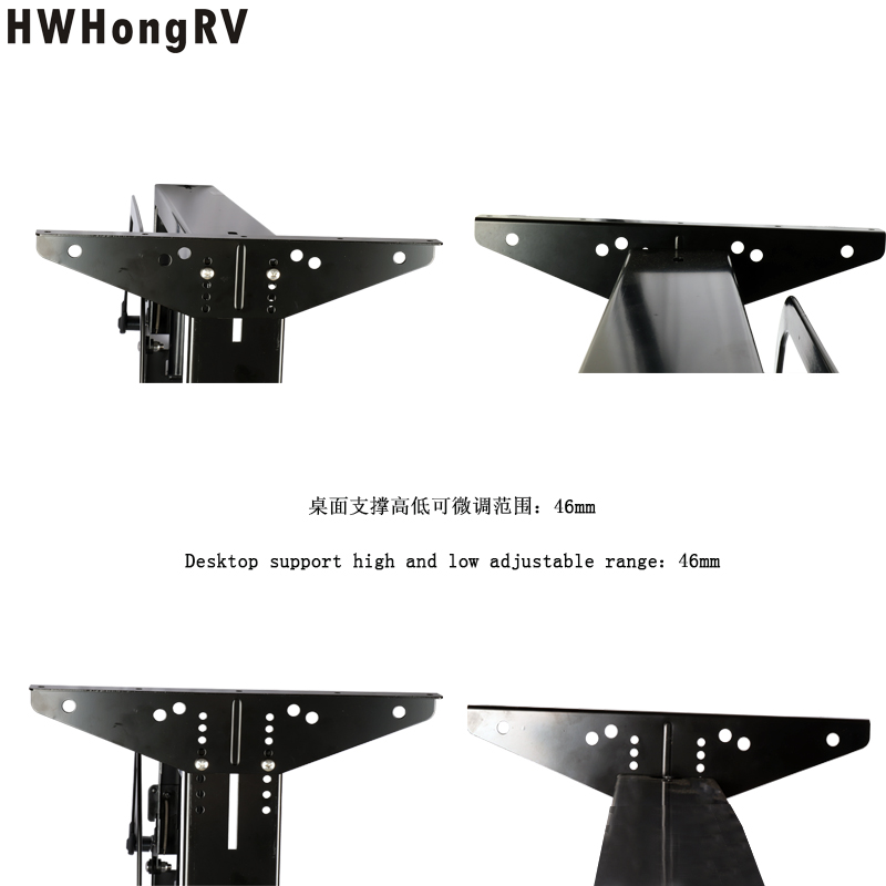 High quality home use two stages lifting table legs camper use stable adjustable table frame