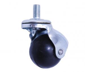 China Replacement Screw Rubber Furniture Caster Wheels For Chairs Running Smoothly on sale
