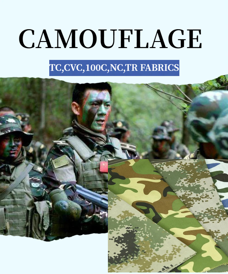 Hunting Camouflage Fabric Polyester Cotton Twill 3/1 Printed