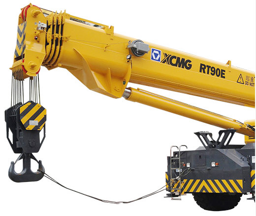 CE GOST Certificate Boom Truck Crane 90Ton RT90E RT90U Technology From Europe