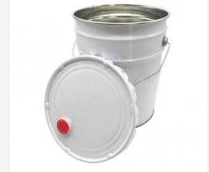 China Chemical Grade Paint Bucket With Lid 18L Metal Oil Drum on sale