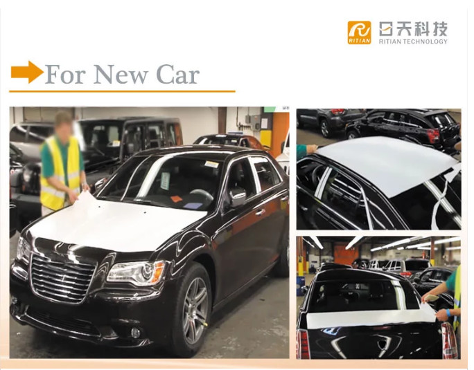 Anti UV 12 months Ritian Auto Transport Car Paint Automotive Protective Film PE Material 3 Mil 180 Days