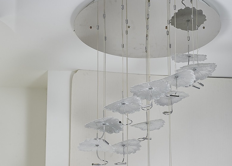 Zhongshan Supplier Big Gold and Silver Interior Living Room Decorative Lighting Chandelier