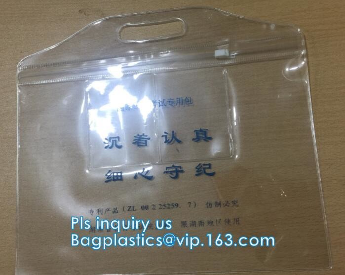 Cosmetic K Clear Bubble Bags/Hot Sale Slider Zipper Bag, Slider Hook Hanging Zipper Bag, Slider Zipper PVC Pencil