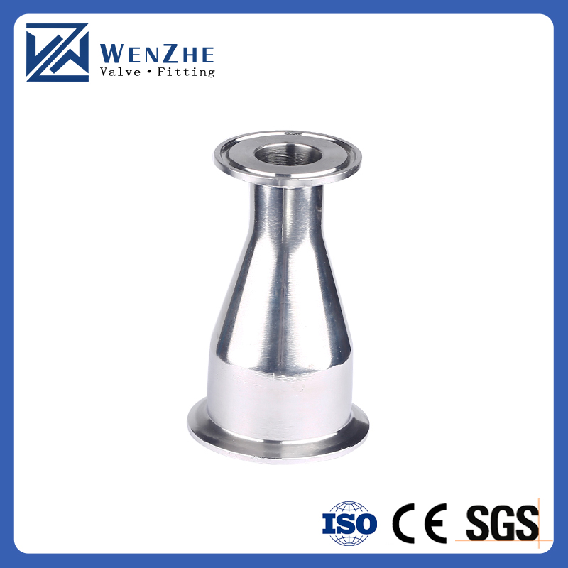 RTS Sanitary Stainless Steel Tri Clamp Connection Concentric Reducer for Pipe Fittings