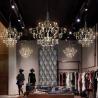 Buy cheap Modern Crystal Ceiling Chandelier Lighting Stainless Steel Fireflies Pendant from wholesalers