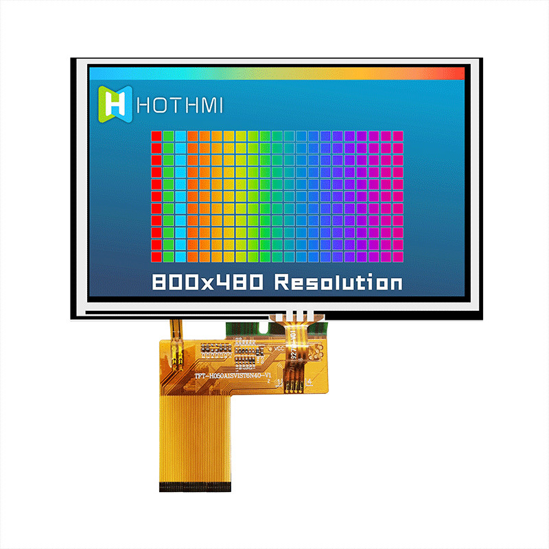Resistive 5 Inch TFT LCD Display Panel IC 7262 800x480 Dots 40PIN TFT-H050A1SVIST4R40