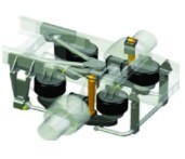Light Weight Structure Suspension System Fits Howo Bridge , 485 Bridge , 457 Bridgematch