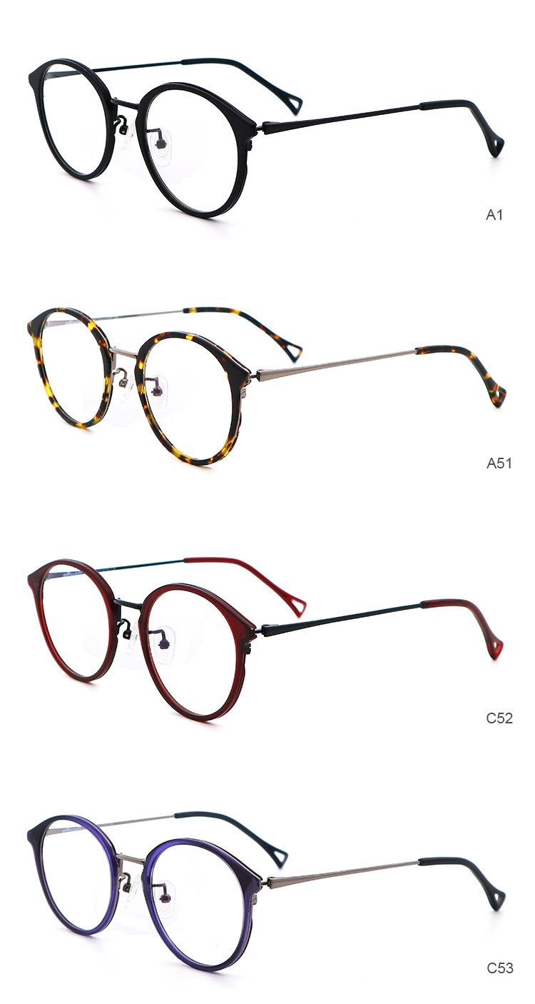 High End Vintage Wood Grain Acetate Artisanal Glasses Frame MR 8006