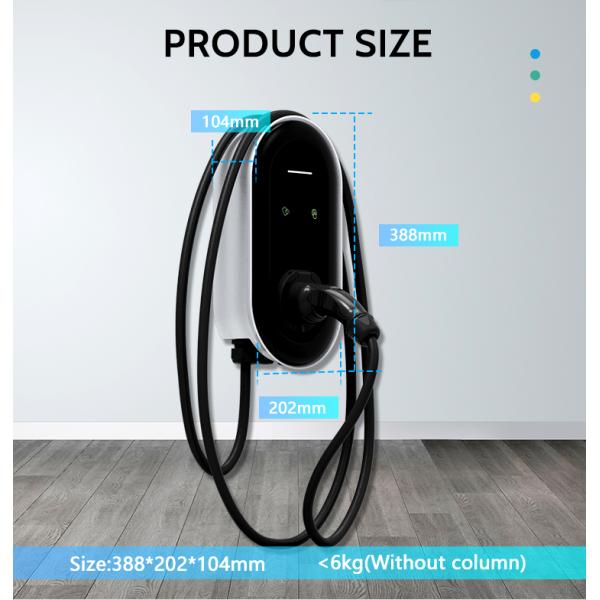 Single-phase AC220V 7KW 32 Amp Evse Ac Ev Stage 2 Home Car To 3 Pin Socket Wallbox Charger