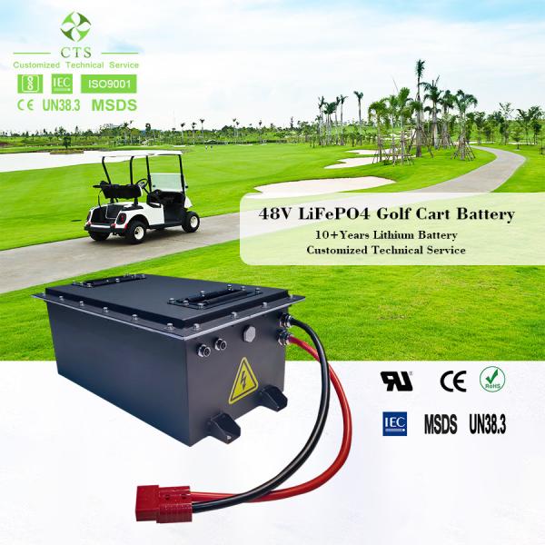 Deep cycle 48v 80ah lifepo4 golf cart battery 36v 50ah 60ah agv battery pack,