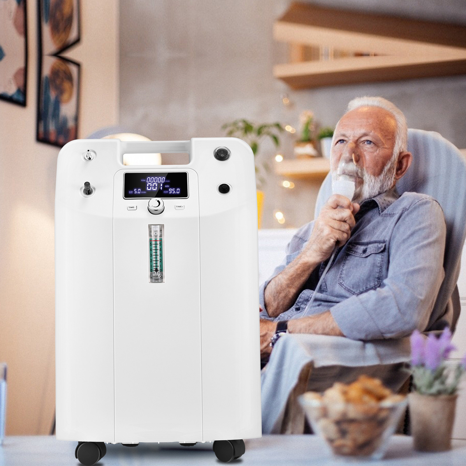 5Liters 70KPa Medical Portable Oxygen Concentrator High Purity