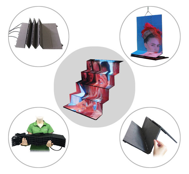36Pcs Billboard LED Display P20 , Black RGB LED Display Module 160x160 MM