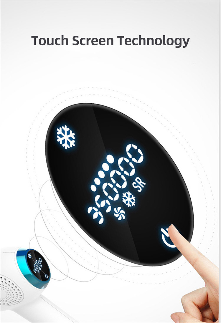 LCD Touch Screen 40W Intermittent Flash Justtide Laser Hair Epilator